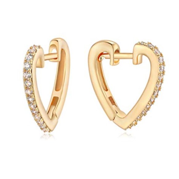Hearts Lightweight cult gaia 14k Gold Earrings Elegant Hoops